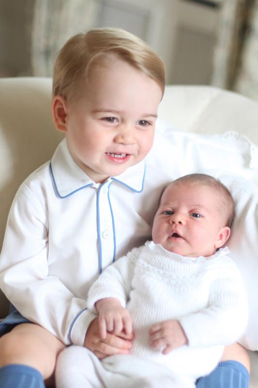 Prince George and Princess Charlotte first official royal portrait