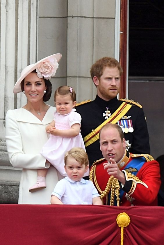 Kate Middleton, Princess Charlotte, Prince George, Prince Harry and Prince William