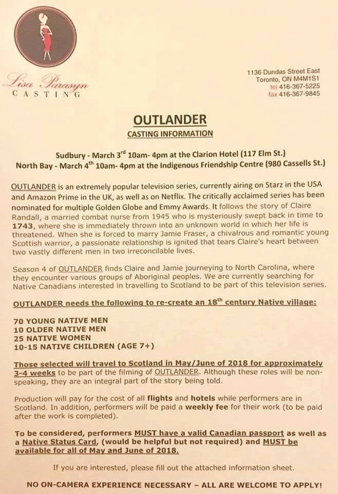 Outlander Is Casting! You Could Be On The Show!