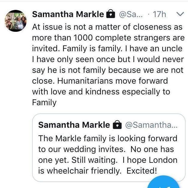 Samantha Markle twitter 