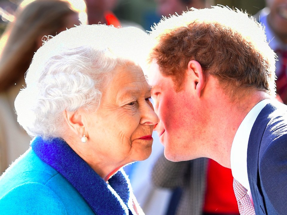 prince harry and the queen elizabeth