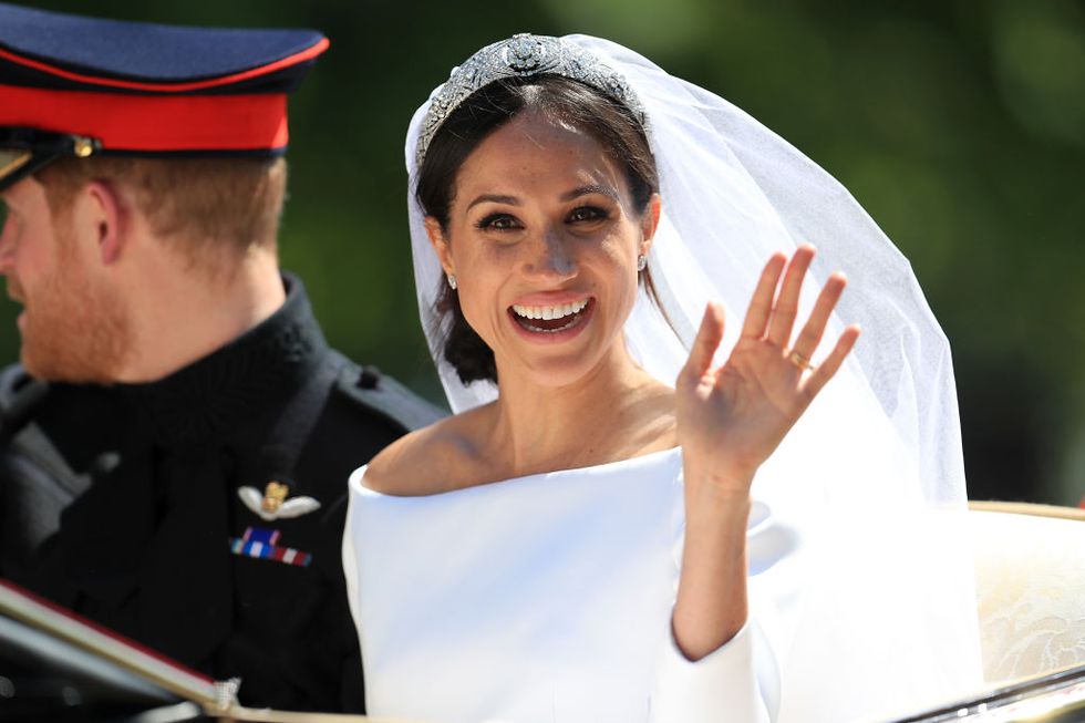 Meghan's natural make-up look for their wedding