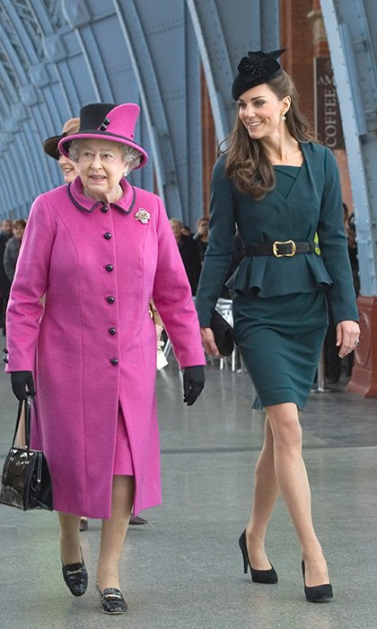 Duchess of Cambridge traveled with Queen Elizabeth