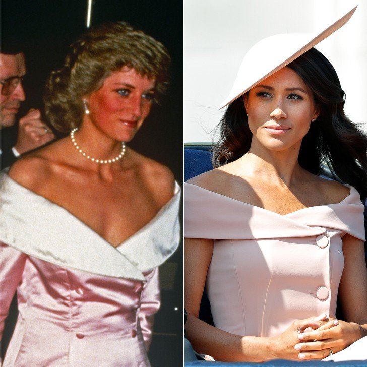 Meghan Markle and Princess Diana Pink Dresses