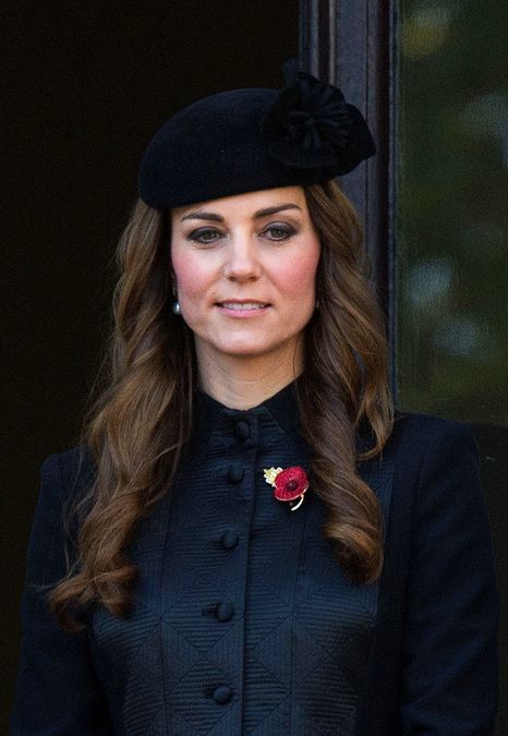kate middleton at remembrance day