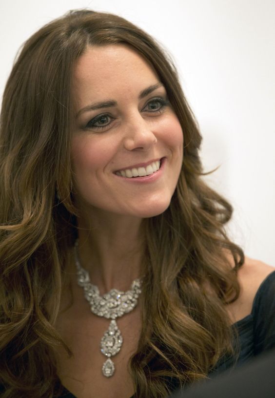 Kate Middleton wore a stunning diamond necklace