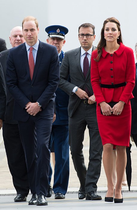 Prince William, Kate Middleton and his private secretary Miguel Head