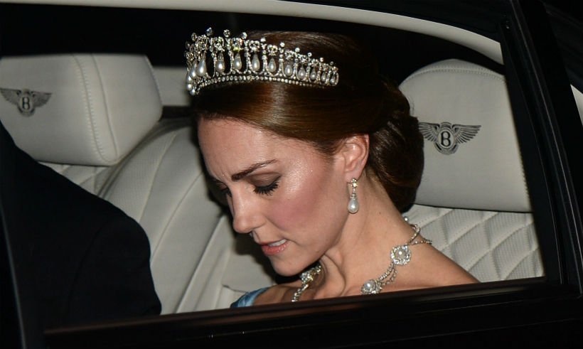Kate Middleton wears Cambridge Lover's Knot tiara