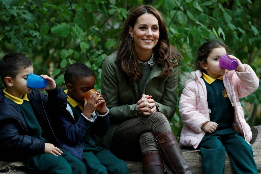 Kate Midleton was visiting the Forest School in Paddington