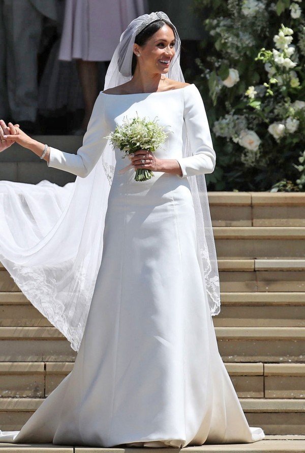 Meghan white wedding dress