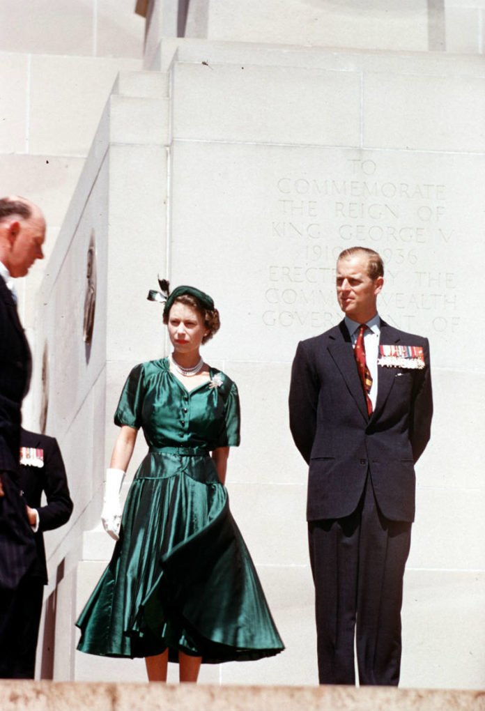 Queen Elizabeth with the Duke of Edinburgh