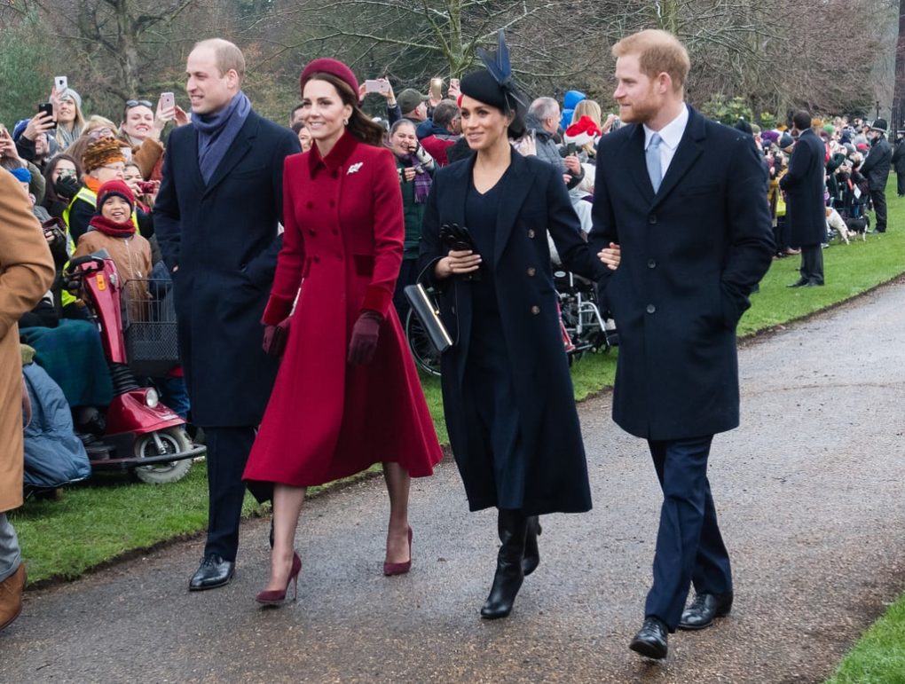 Kate Middleton Red Coat on Christmas
