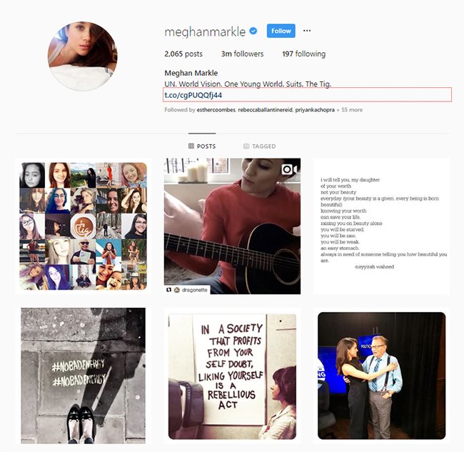 Meghan's Instagram