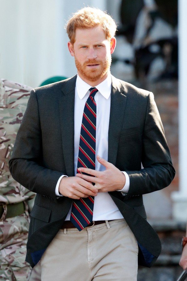Prince Harry touching his ring