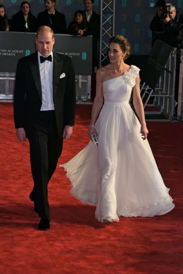 Kate Middleton and Prince William at bafta 2019