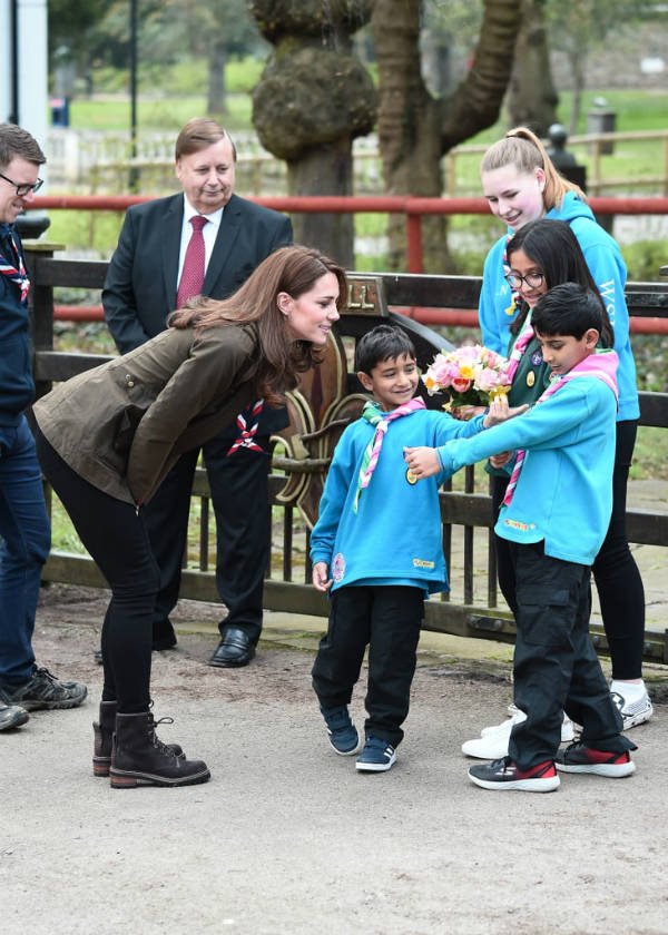 Kate Middleton at Scouts’ headquarters in Gilwell Park 2
