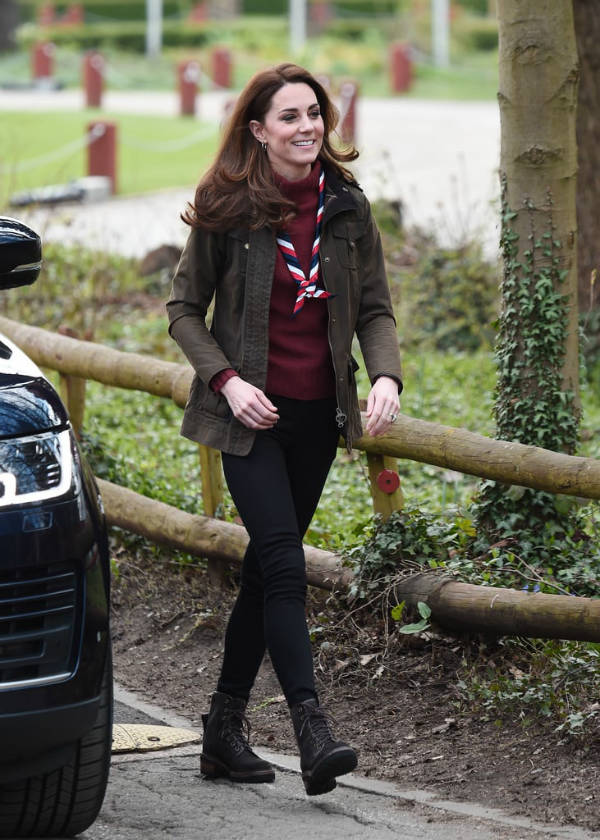 Kate Middleton at Scouts’ headquarters in Gilwell Park