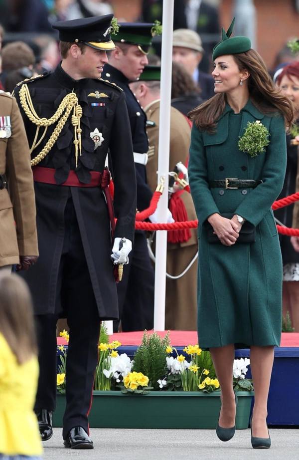 William and Kate celebrating St. Patrick's Day in 2014