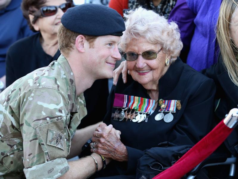 Prince Harry meets Daphne Dunne