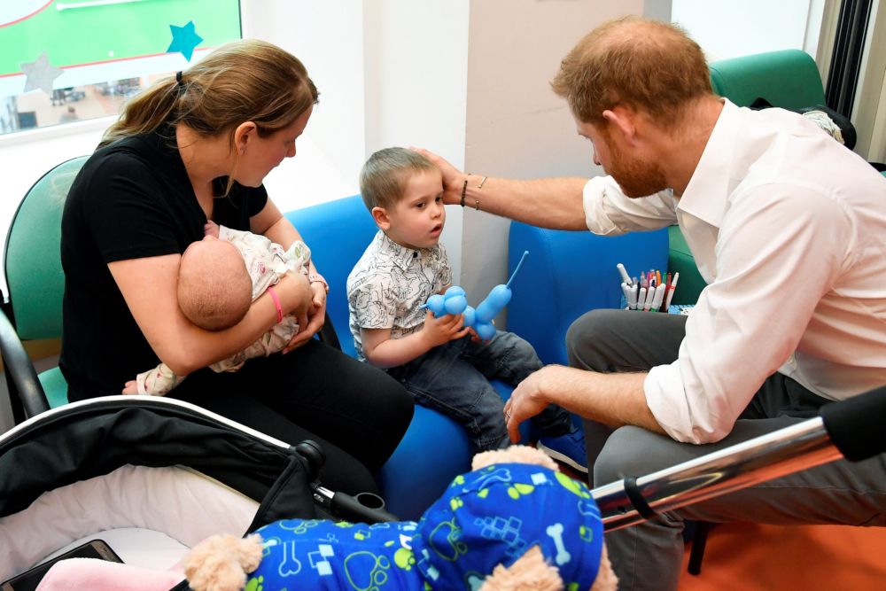 Prince Harry visit to a special center that was once visited by his late mom Princess Diana 