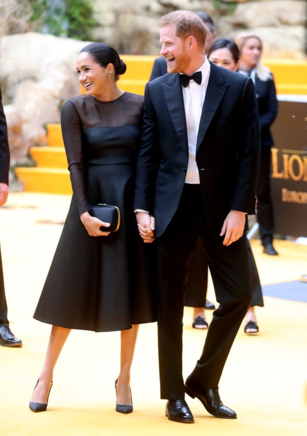 Harry And Meghan Make Their Red Carpet Debut At The Lion King Premier