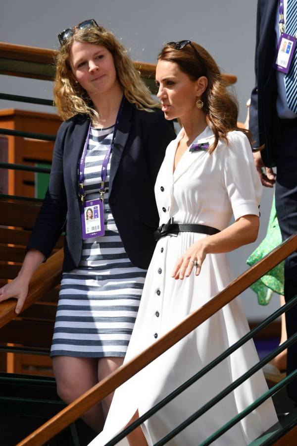 Kate Stuns In White As She Arrives At Wimbledon