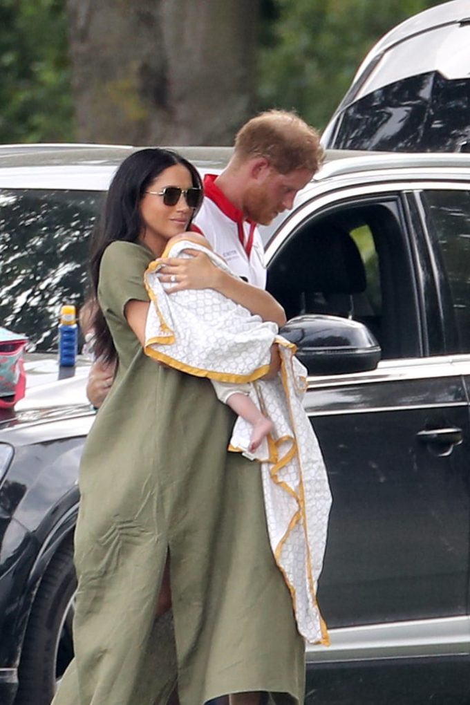 Meghan Markle Prince Harry Baby Archie at Polo Match 2019