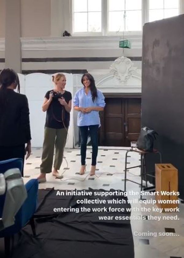 Meghan Gives Sneak Peak Of New Clothing Line For Smart Works In Surprise Video