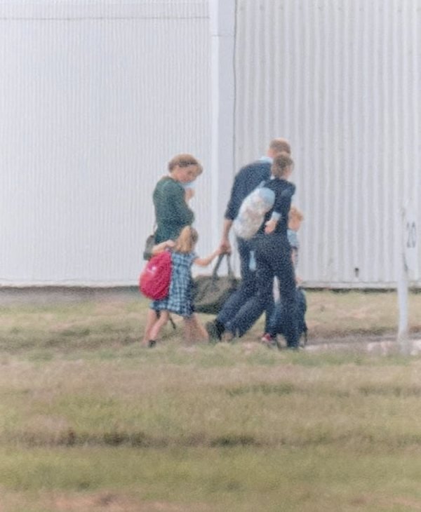 William, Kate And The Children Leave Balmoral As They Are Spotted At Airport 