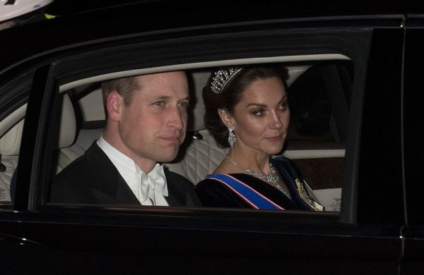 William And Kate Arrive At The Queen’s Diplomatic Reception 