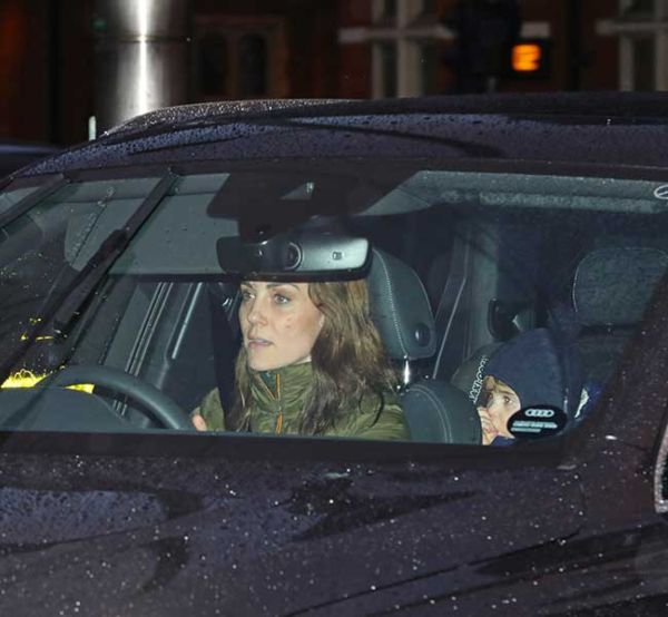 Prince Louis Pictured Arriving At Kensington Palace With Mom Kate