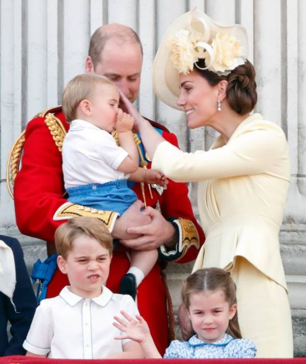 Prince Louis sucking his thumb at Trooping the Colour