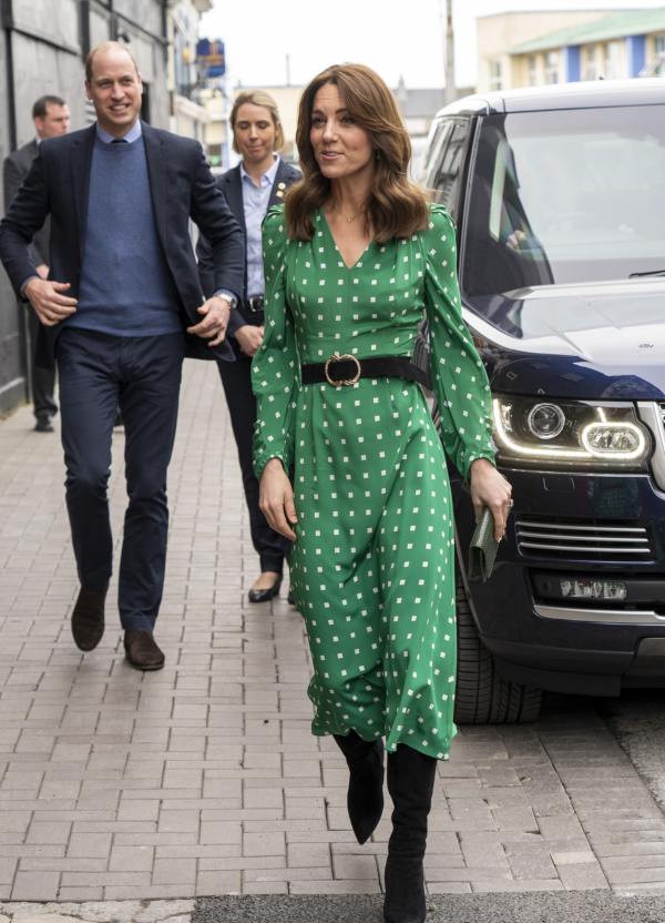 Kate Middleton Green Polka Dot Dress Ireland