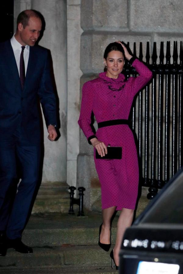Prince William and Kate Ireland Tour Pink Dress