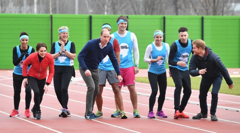 Prince William, Prince Harry and Kate Middleton in a royal race