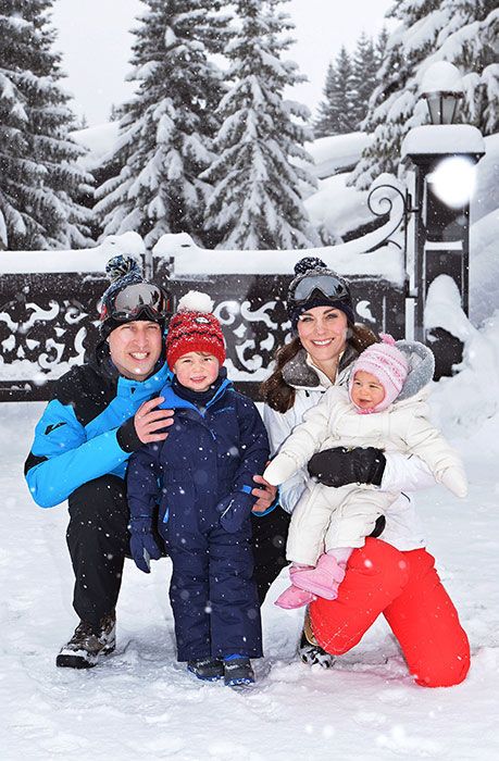 Prince William and Kate take George and Charlotte on first family ski holiday