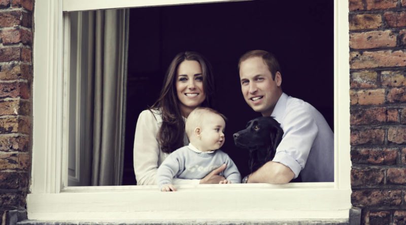 Prince George Kate Middleton Prince William and Dog Lupo