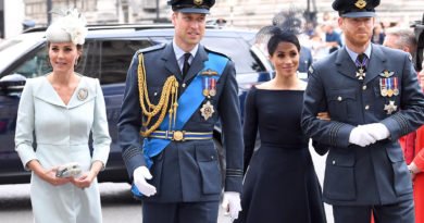 UK Royals Attending the RAF 100 Service at Westminster Abbey