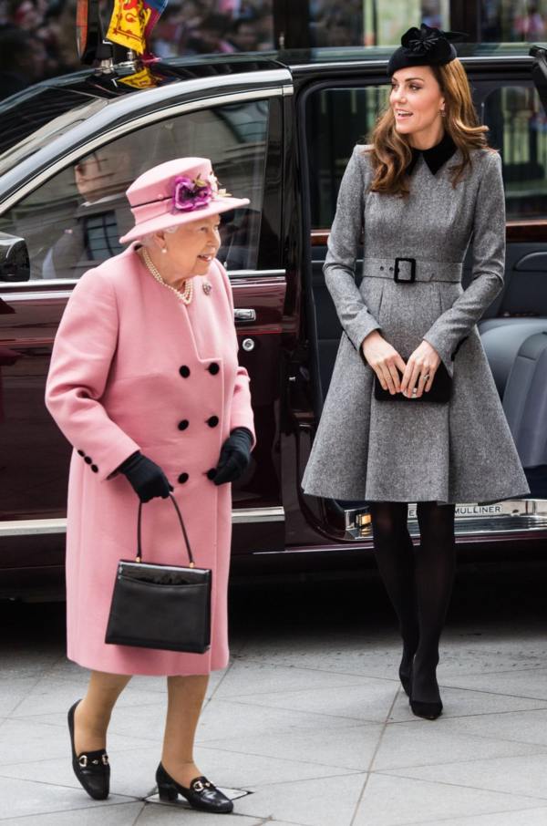 Kate and the Queen visit King's College