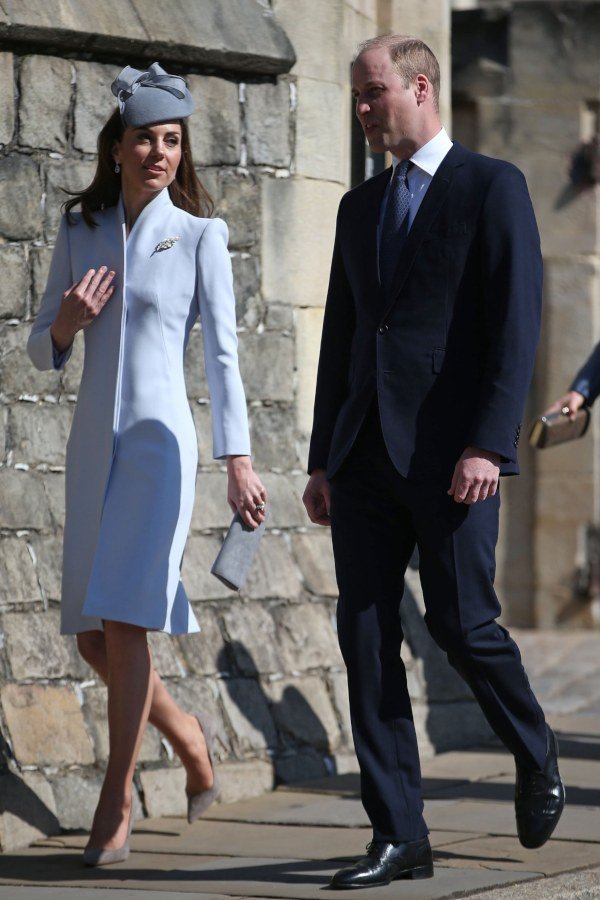 Prince William & Kate Middleton Attend Easter Sunday Services