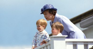 Prince Harry, Prince William and Queen