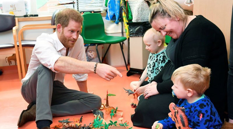prince harry at childrens hospital in oxford