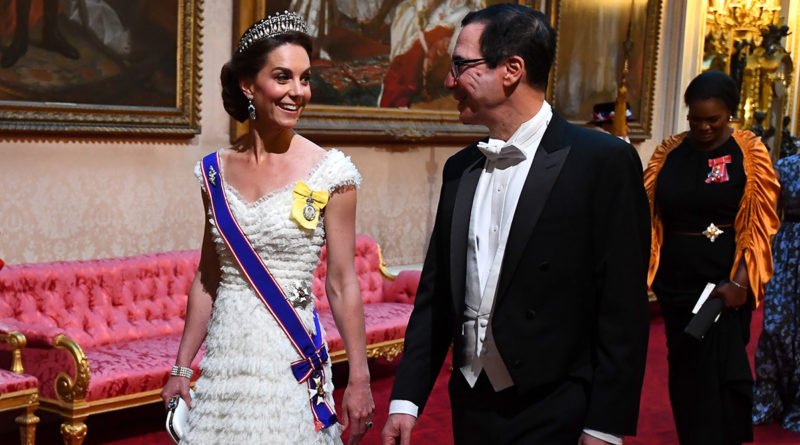 Kate Middleton, and Steven Mnuchin at the State Banquet