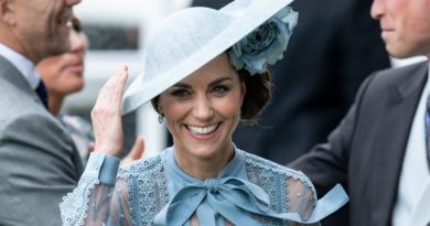 Kate Stuns In Sheer Blue Dress At Royal Ascot With Prince William