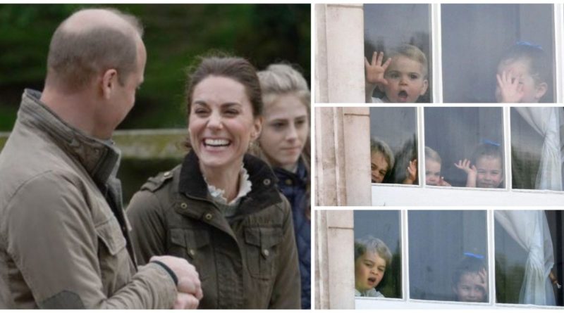 The kids were excited to welcome Kate and William.