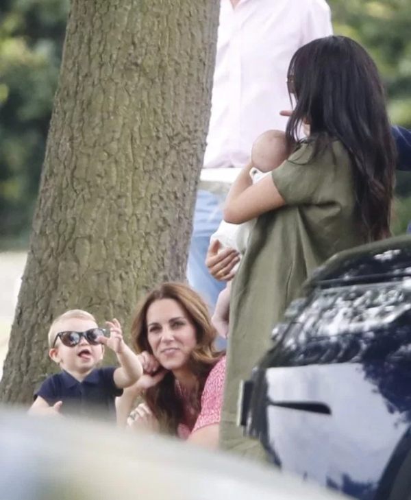 Kate And Meghan Unite With Kids To Watch William And Harry At Polo