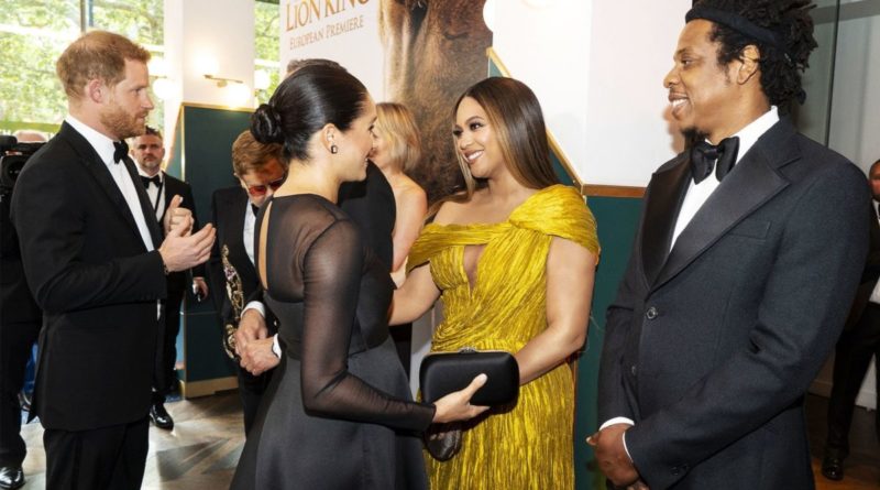 beyonce and meghan markle at lion king