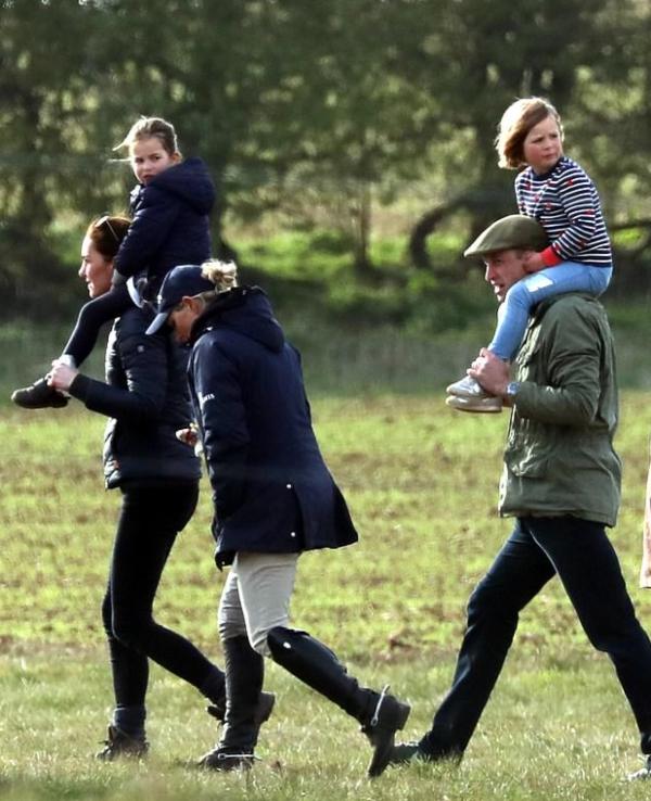 Princess Charlotte and Mia Tindall