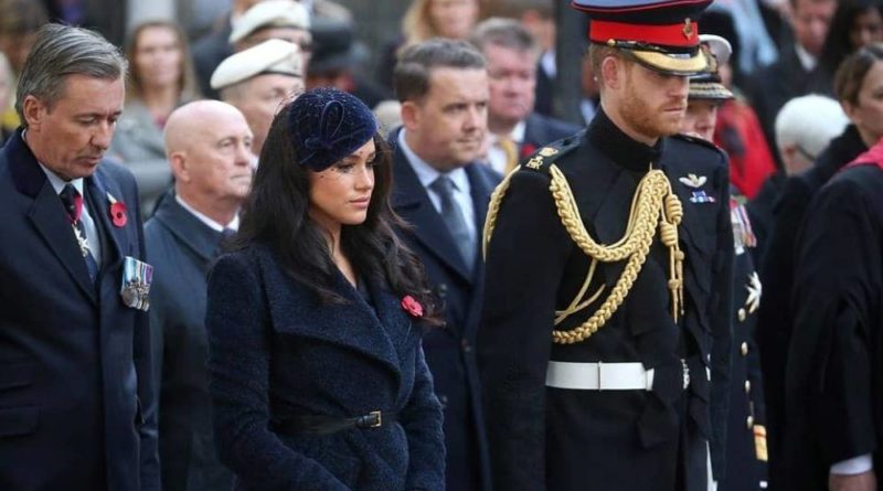 Harry And Meghan Lay Crosses At Field Of Remembrance