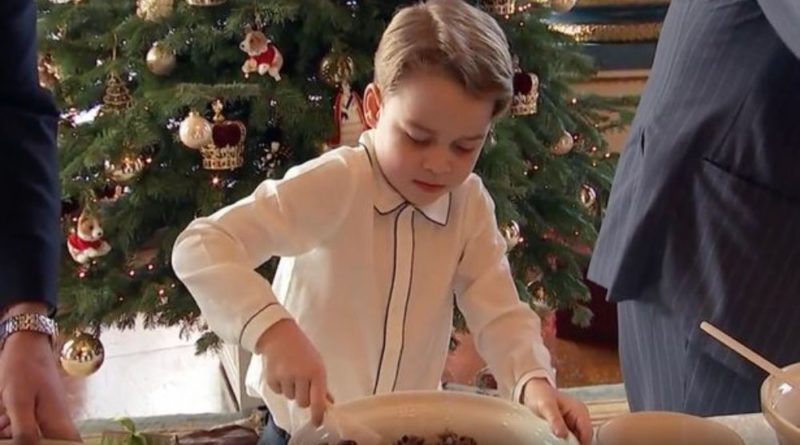 Video_ Prince George Giggles With The Queen As He Makes Christmas Pudding